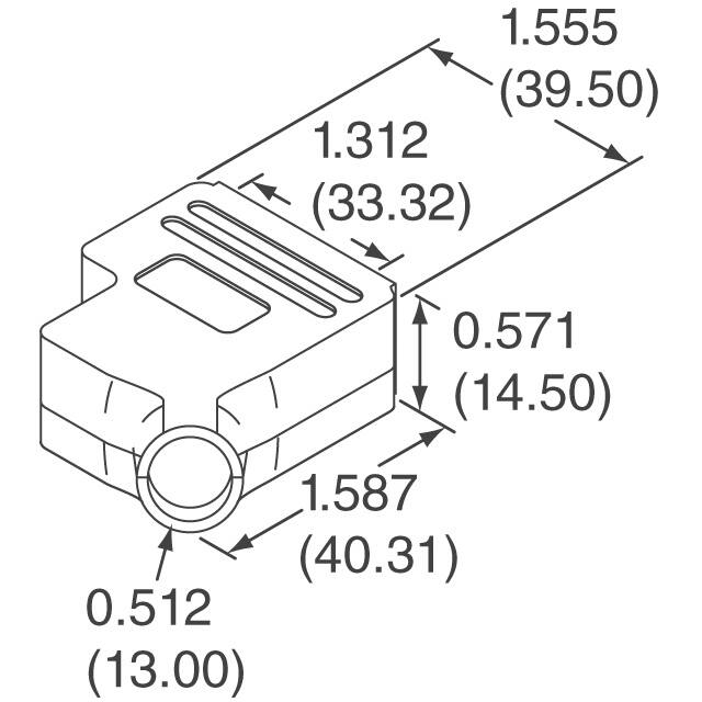 954-015-030R121 NorComp Inc.  Capots de connecteurs D-Sub en forme de D